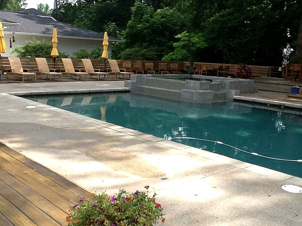Pool deck, part of the same visit in Birmingham, MI