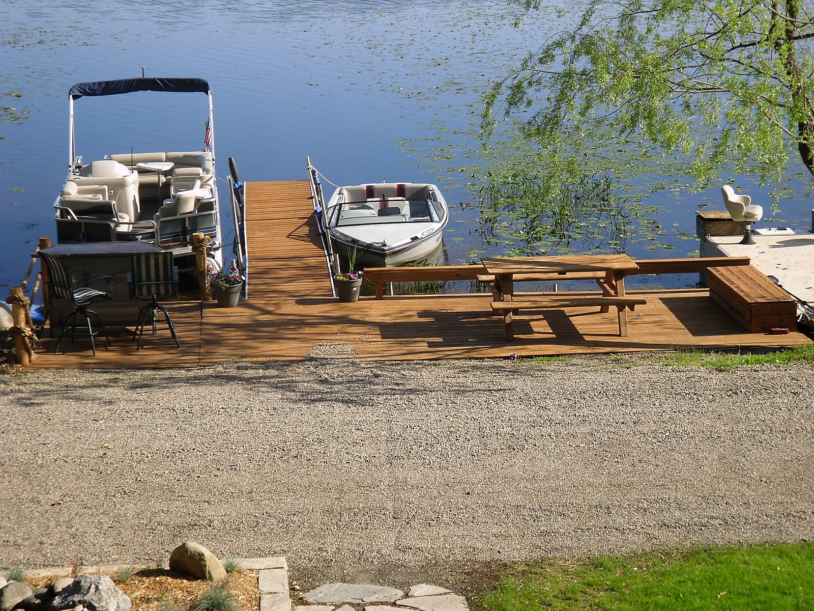 Dock and deck by the water in Howell, MI