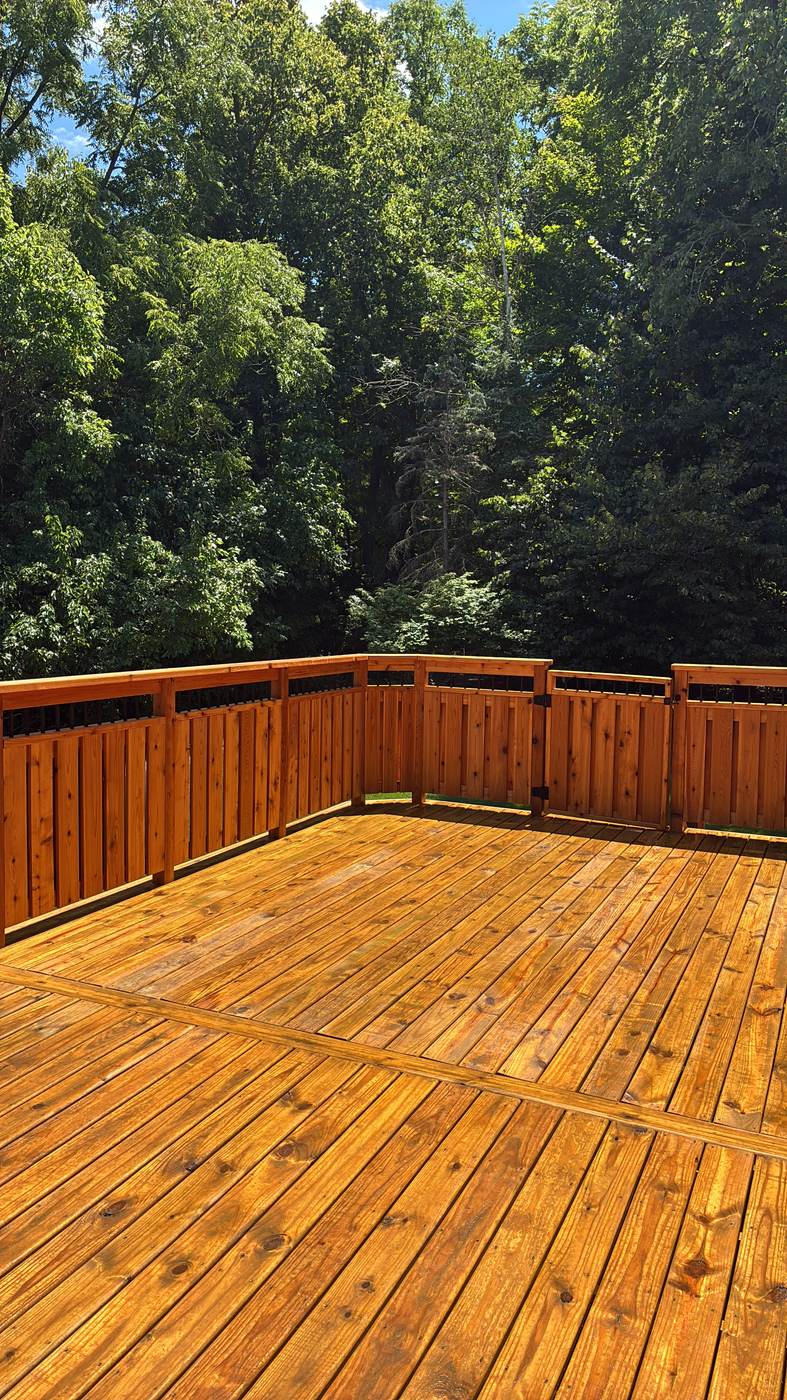 Fresh deck stain in White Lake, MI