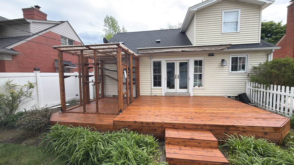 Stained deck in Ferndale, MI