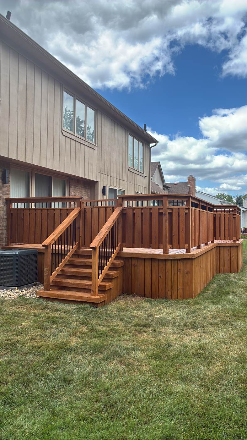 Deck stain job in Wayne, MI